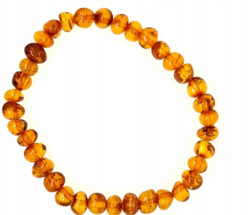  Baltic amber bracelet uneven cognac