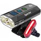  Spectre ProLight2 bicycle light 1200 lm USB + Spectre YQ-Y19 bicycle light 120 lm battery