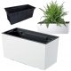 Pots and planters for outdoor and garden use Prosperplast flowerpot 40 cm x 18 x 19.5 cm, white plastic