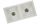 Domowa-Strefa VERDI-2 two-bowl sink, white granite