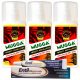  3× Mugga Deet mosquito and tick spray 50% 75 ml + Entil gel against bites Entil Bites 8 ml 8 g