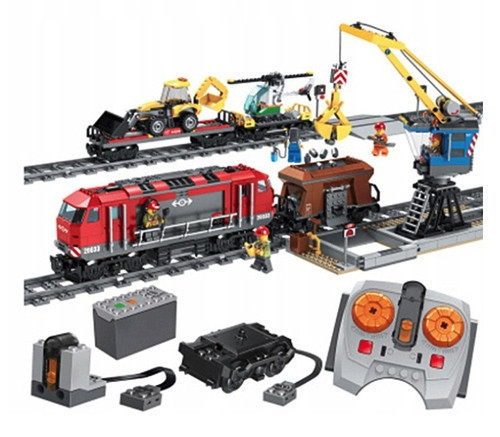  BLOCKI CITY FREIGHT TRAIN RC CRANE VEHICLES TRACKS
