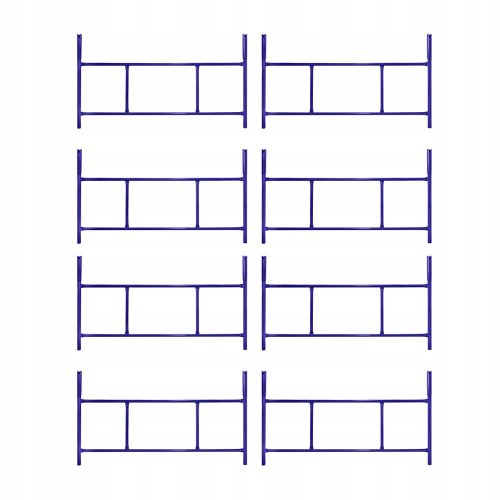 Warsaw scaffolding frame, 20x painted frame