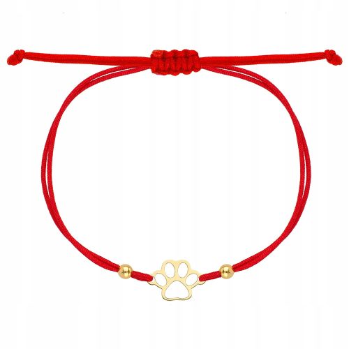  GOLDEN STRING BRACELET DOG PAW 333