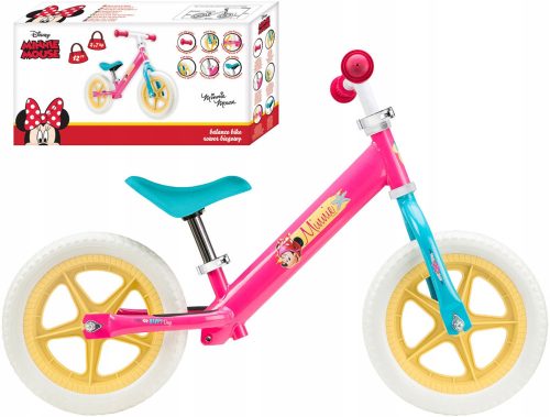  Seven MINNIE MOUSE 12" Balance Bike White, Blue, Pink