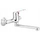 Liveno Ocean wall-mounted washbasin mixer, chrome
