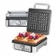 MPM MGO-13 Waffle Iron, Silver, 1400 W