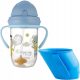  Doidy Cup blue 3 m+ 200 ml + Canpol Babies Bonjour Paris spill-proof cup 270 ml