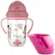  Doidy Cup drinking cup from 3 months pink + leak-proof cup Canpol Babies Bonjour Paris 270 ml