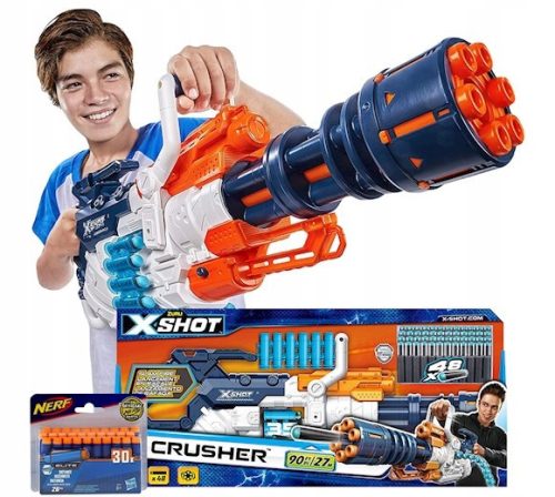  CRUSHER MINIGUN + 12 NERF AROTS A0350