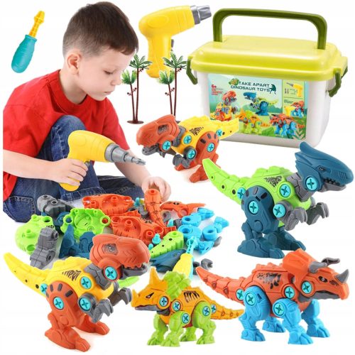  DINOSAUR TO BUILD CONSTRUCTION SET 4 pcs.