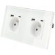 Prise USB murale Indual blanc