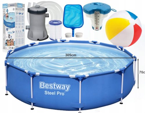 Bestway Rundrahmenpool 305 x 76 cm