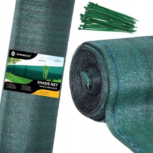  SN0046 GREEN SHADING NET 140 GSM 1 X 50 M 200 TAPES