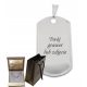  SILVER DOG TAG PENDANT 925 FREE ENGRAVING