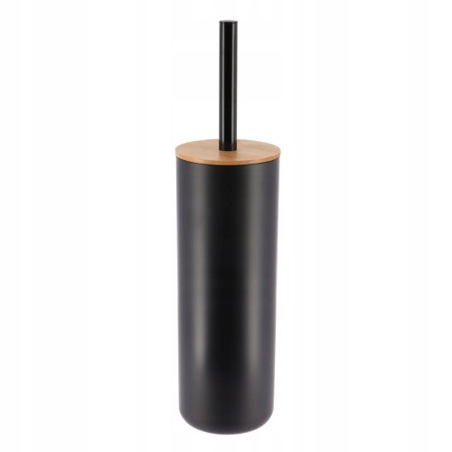 Black toilet brush for cleaning the bathroom