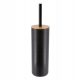 Black toilet brush for cleaning the bathroom