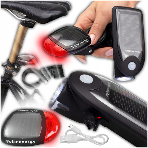  Bicycle lighting Be-active.pl Bicycle lamp, handlebar and rear light, 240 lm