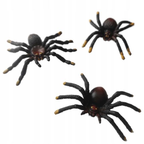  Plastic SPIDERS for HALOWEEN, artificial x36