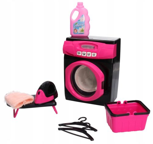  Doll clothes washing machine pink 4577