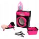  Doll clothes washing machine pink 4577