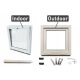 Tilt window Warm white PVC 50X50 500X500