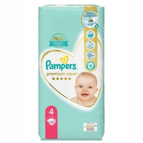  Pampers Premium Care Diapers Size 4 52 pcs.