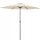 Parasol for terrace and garden - Deuba umbrella, beige and brown, 300 x 220 cm