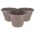  Elho flowerpot 35 cm x 25 x 16 cm, plastic, brown and beige tones