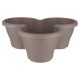  Elho flowerpot 35 cm x 25 x 16 cm, plastic, brown and beige tones