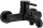 Single-lever wall-mounted bathtub and shower faucet Kfa Moza black