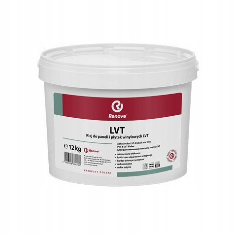 RENOVE LVT adhesive for vinyl panels and tiles, 12 kg