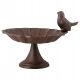  BIRD FEEDING WATER, cast iron bowl