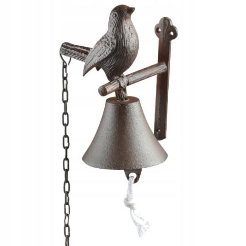  Cast iron doorbell with bird