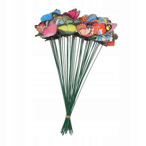  BUTTERFLY GARDEN DECORATION 7CM 50 PCS.