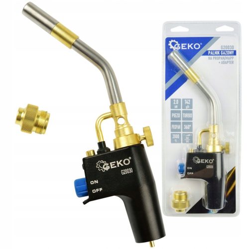 Geko G20030 Gas lötbrenner + Adapter