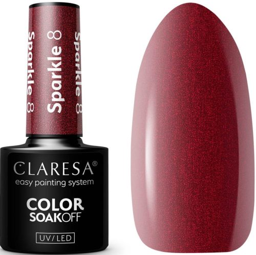  CLARESA HYBRID NAIL POLISH SPARKLE 8 - 5G