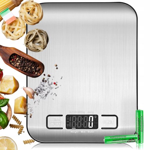  Hikey Kitchen Scale 10 kg/1 g Silver/Gray 10 kg