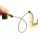 Freestanding Basin Faucet. Pull Out Faucet with Two Mode Spout, Gold