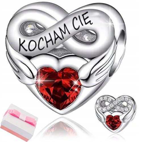  CHARMS BYDGOSZCZ MINT HEART SILVER