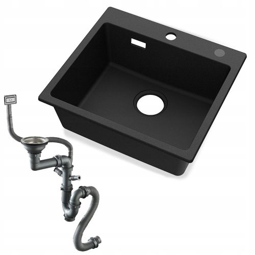 Cecipa single-bowl sink SINK made of black granite