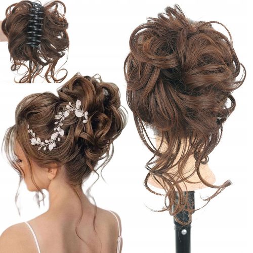  Short synthetic women's hairpiece black