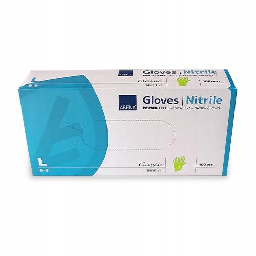  Abena disposable nitrile gloves size L 100 pcs.