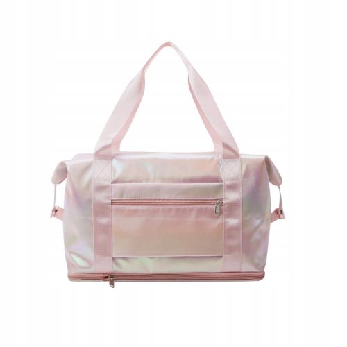  Gym Sports Bag Travel Bag Clothing Universal Foldable Light Pink