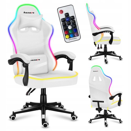  Huzaro Force 4.4 Gaming Chair, White Fabric