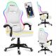  Huzaro Force 4.4 Gaming Chair, White Fabric
