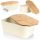 Bread box Vilde bread box with board, cream, brown and beige tones, plastic