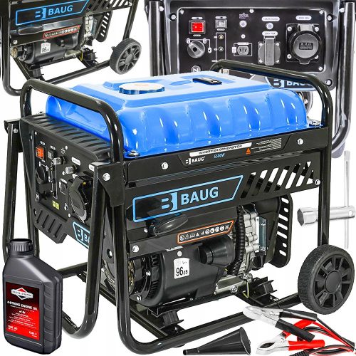 Portable single-phase generator Baug 5500 W petrol