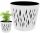  Prosperplast flowerpot 26.2 cm x 26.2 x 22.2 cm diameter 15.8 cm plastic white