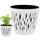  Prosperplast flowerpot 26.2 cm x 26.2 x 22.2 cm diameter 15.8 cm plastic white